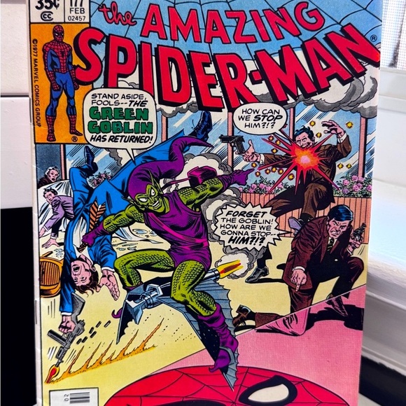 🕷️ Rare Vintage 1970’s Marvel The Amazing Spider-Man Green Goblin Comic #177 - Picture 13 of 16
